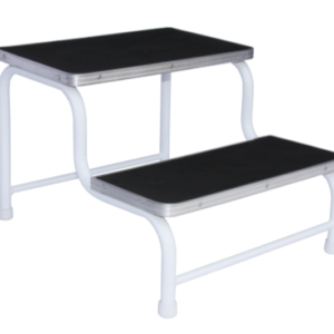 mhe stdepal step double epoxy rubber top white feet